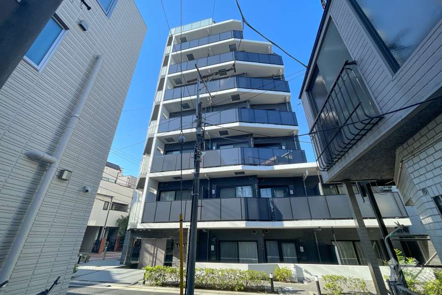 レグゼ長原の外観（北東側から）
