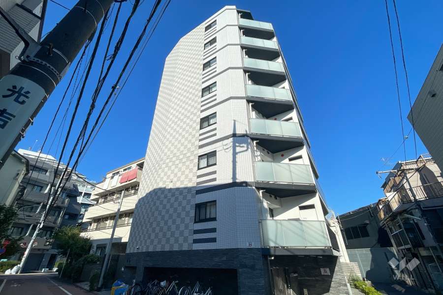 レグゼ長原の外観（南東側から）