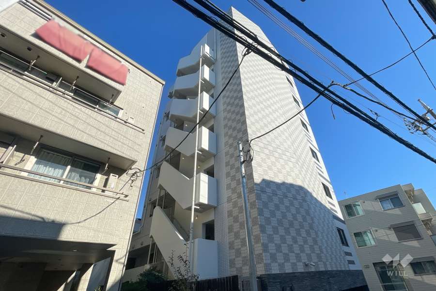 レグゼ長原の外観（南西側から）