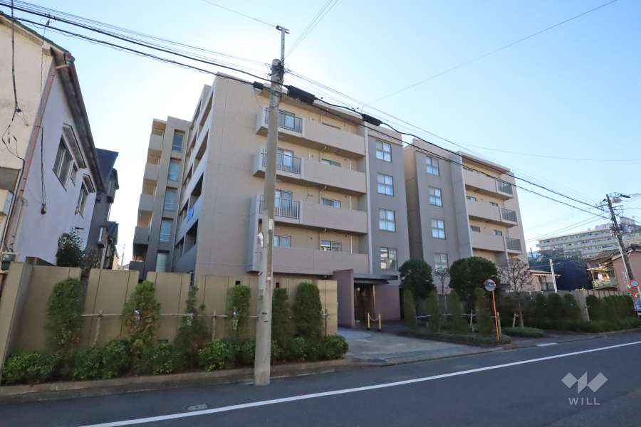 クレッセント多摩川２の外観（北東側から）