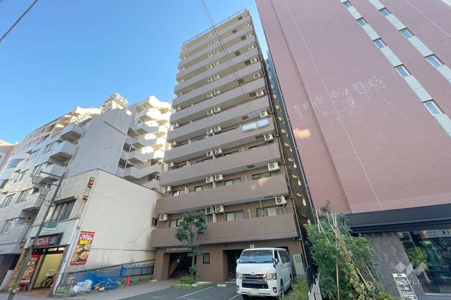 スカイコート蒲田駅前の外観（北西側から）　