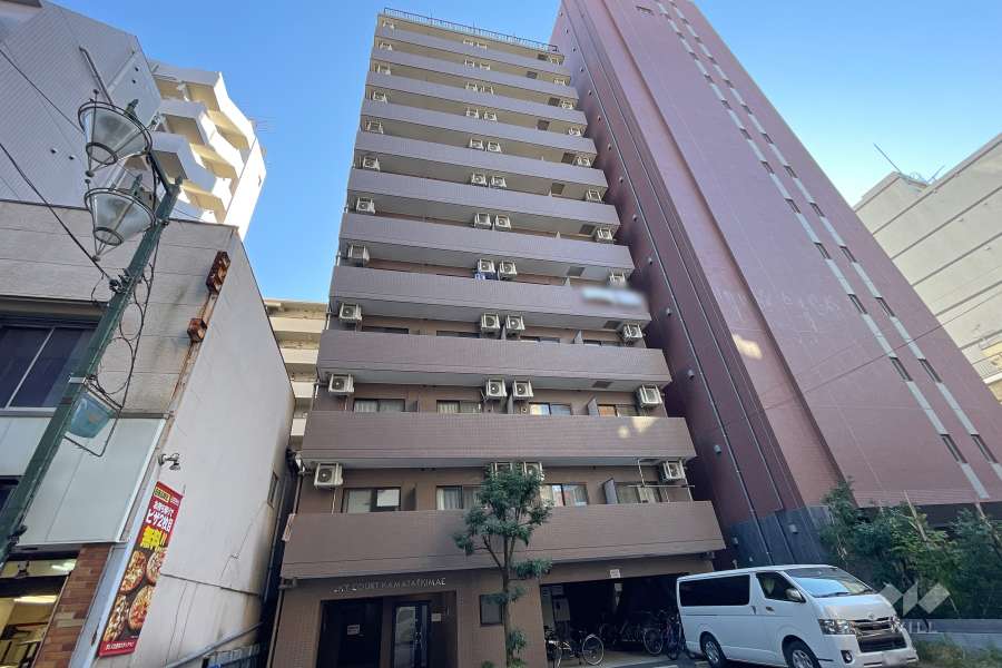 スカイコート蒲田駅前の外観（北東側から）　　