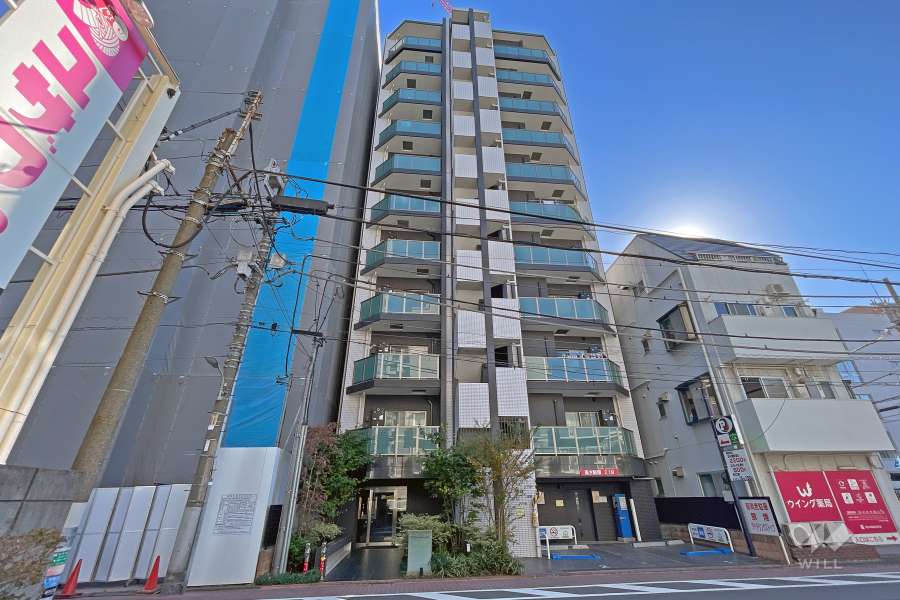 シーズクロノス蒲田ベレーザの外観（北側から）