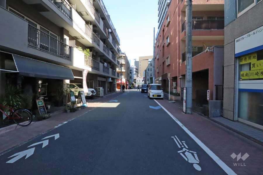 敷地南側の前面道路　