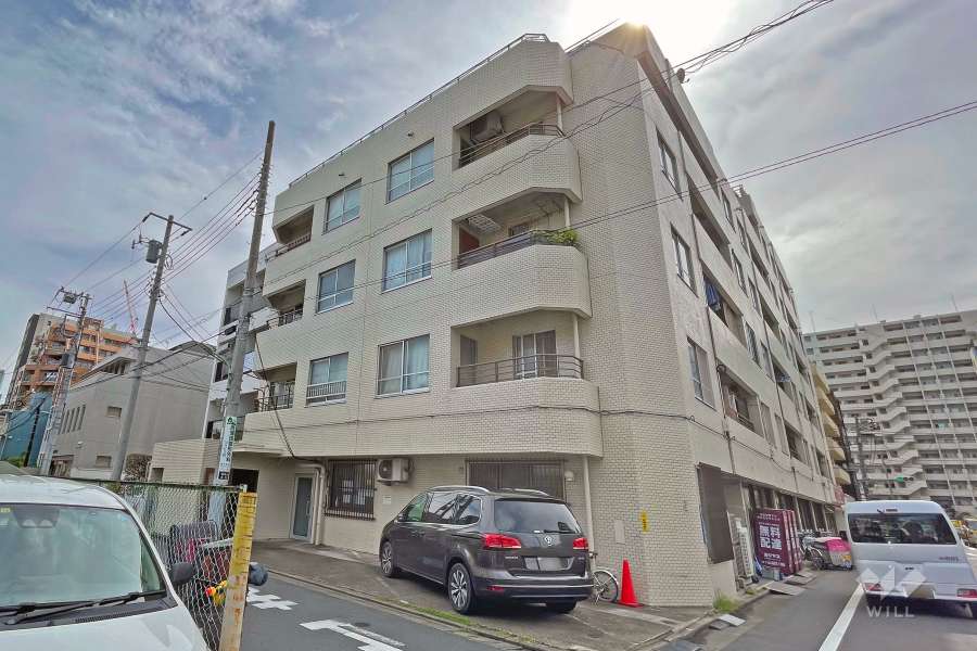西蒲田ダイヤモンドマンションの外観（北西側から）