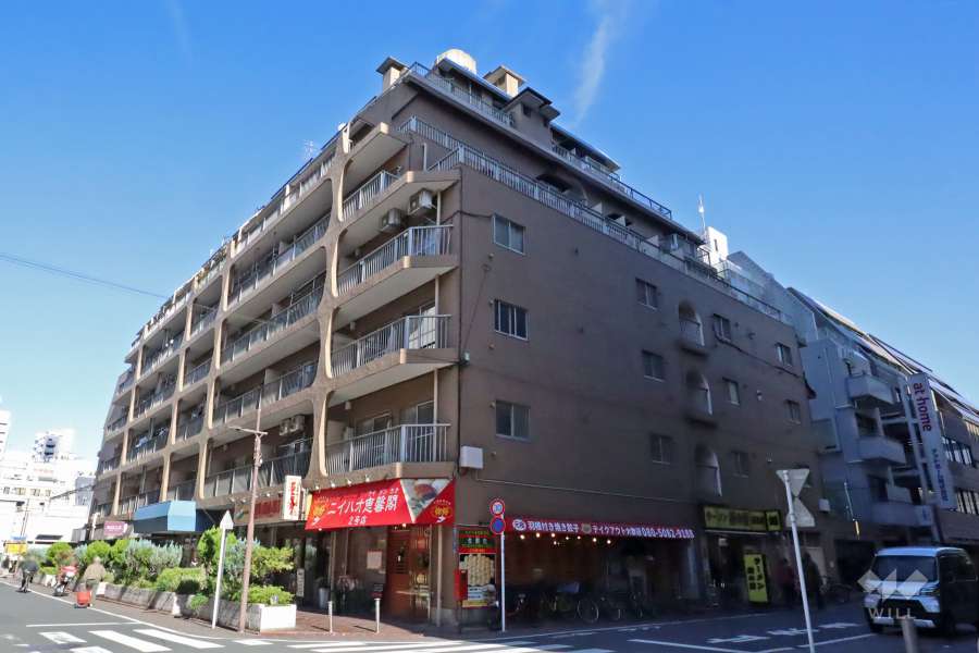 西蒲田スカイハイツの外観（南西側から）