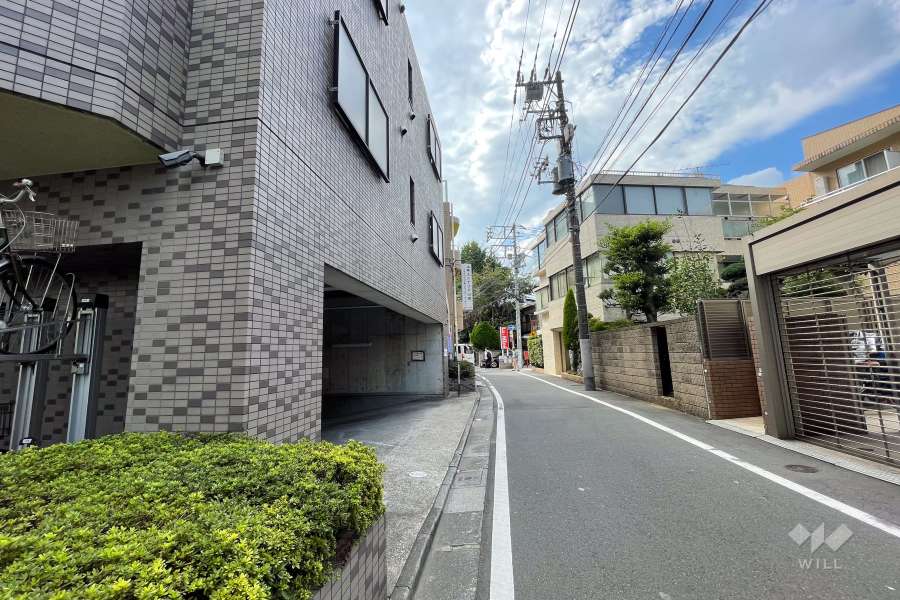 敷地北側の前面道路（東側から）