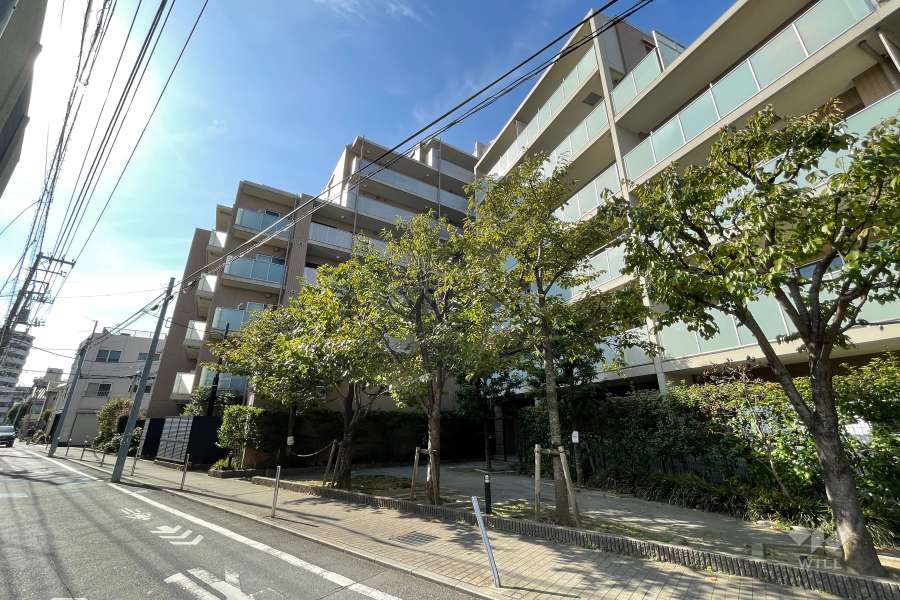 パルテール蒲田フレシアガーデの外観（北東側から）