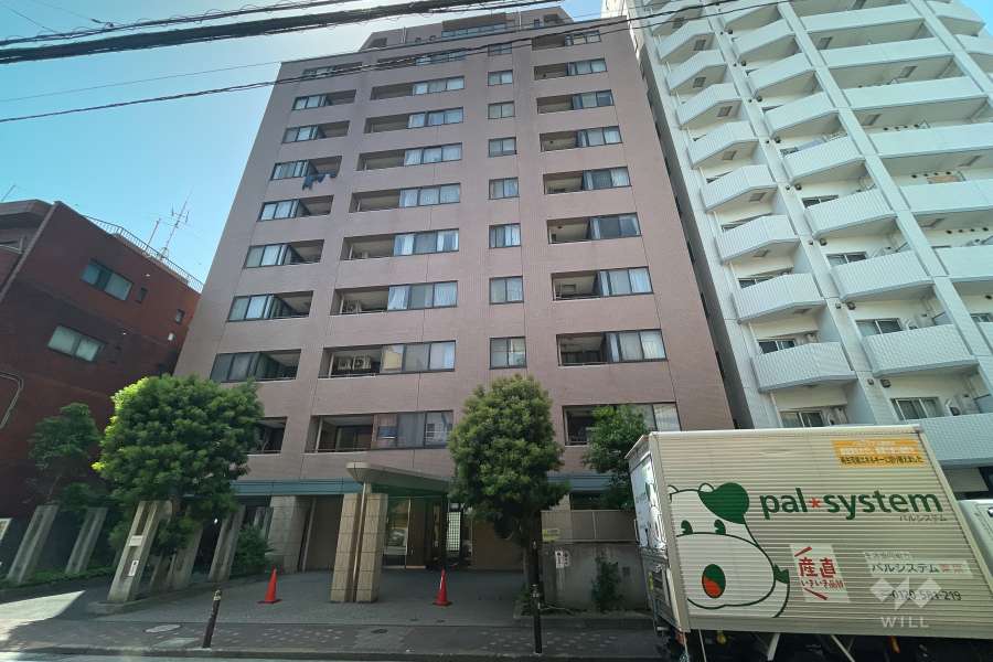 クリオ蒲田壱番館の外観（東側から）