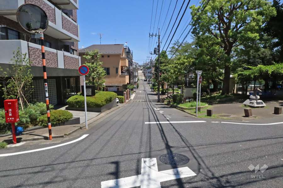 敷地南東側前面道路