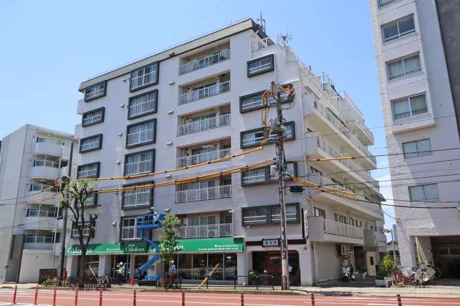 久が原台スカイマンションの外観(北東側から)