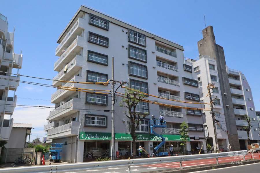 久が原台スカイマンションの外観(南東側から)