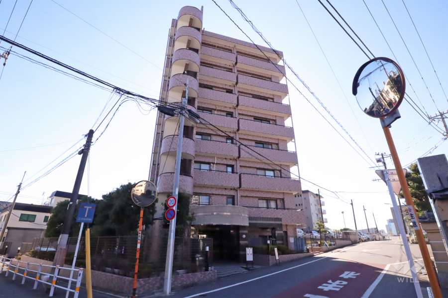 クレッセント多摩川緑地の外観(北側から)