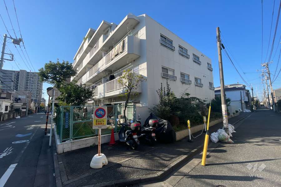 エンゼルハイム西六郷の外観（北東側から）