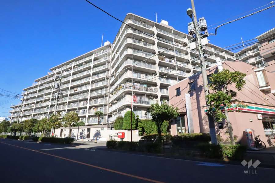 コトー多摩川の外観（南西側から）