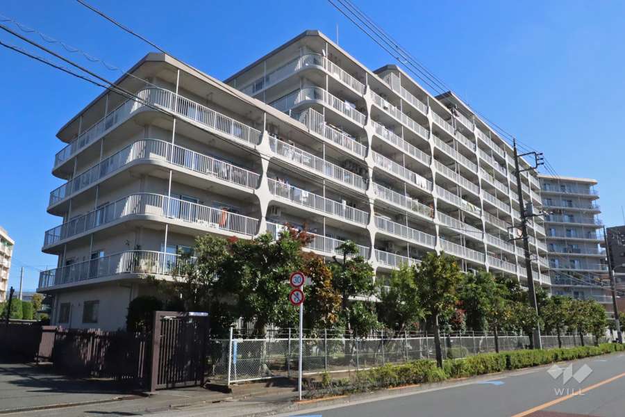 コトー多摩川の外観（西側から）