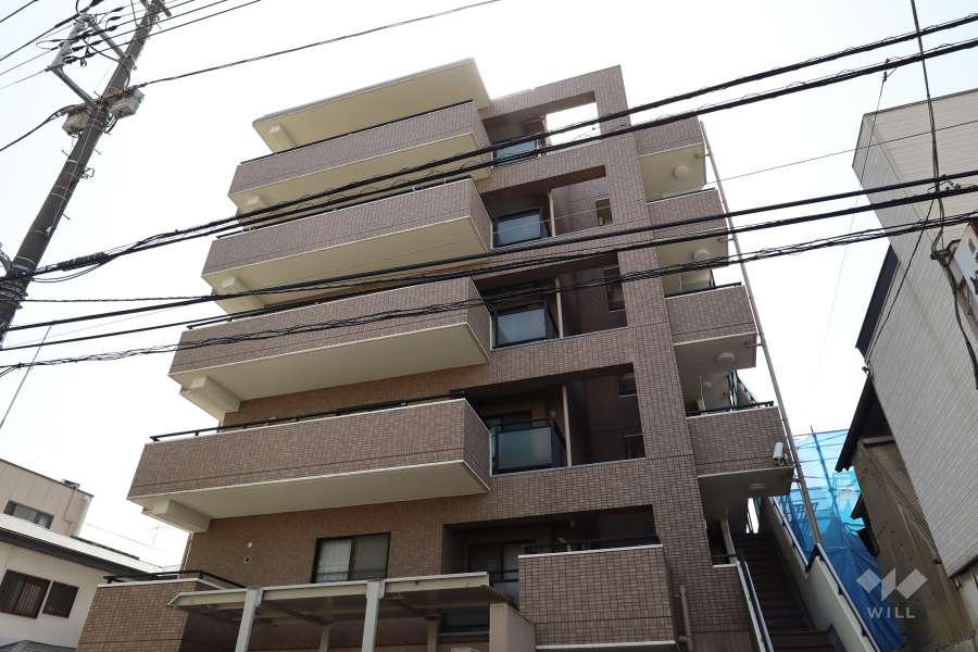 グランイーグル多摩川2の外観（北東側から）