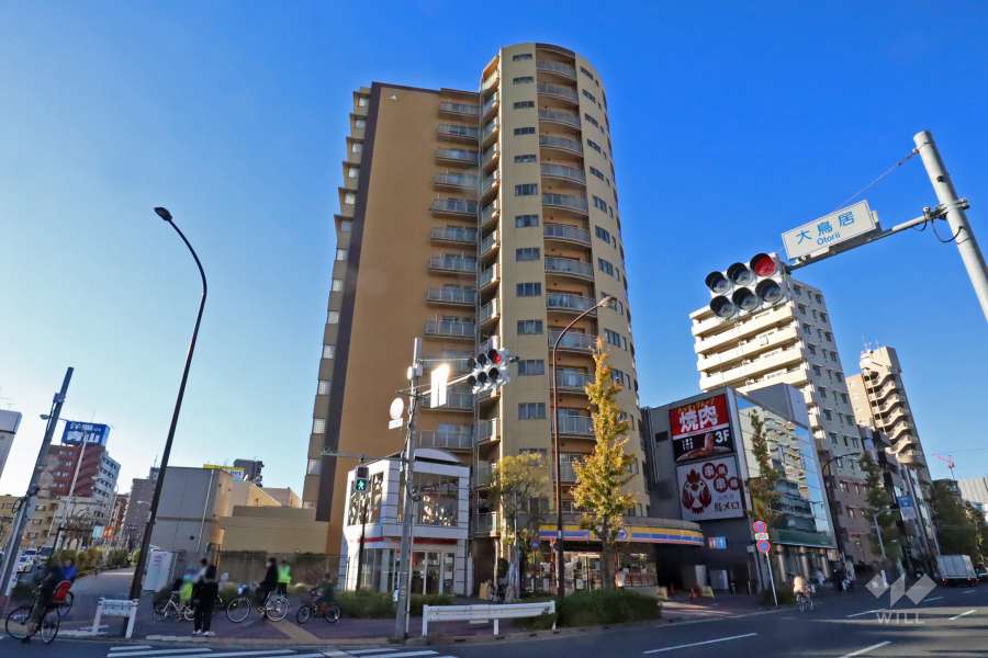 アルシオンエアポートタワーの外観（南東側から）