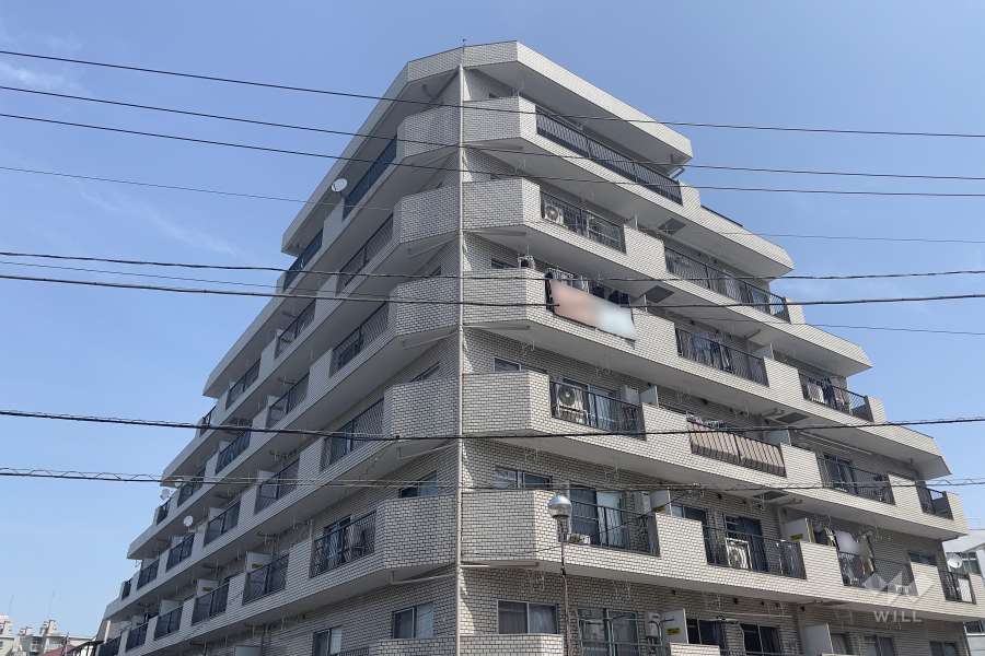 エンゼルハイム石川台の外観（南西側から）