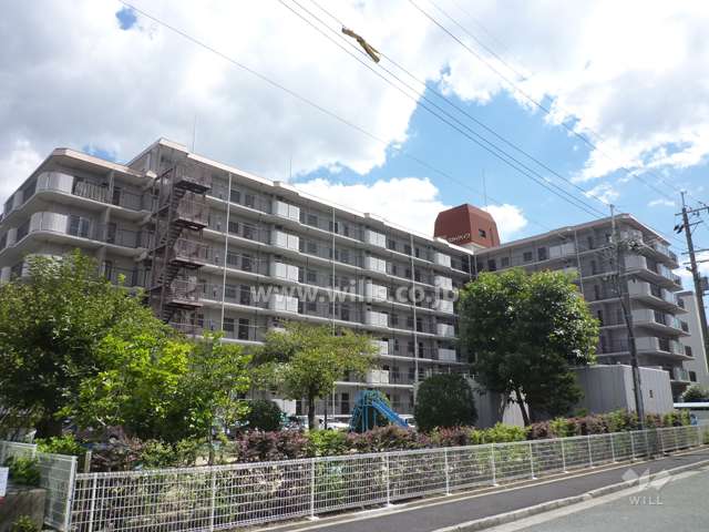 武庫川ニュースカイハイツの外観（北西側から）