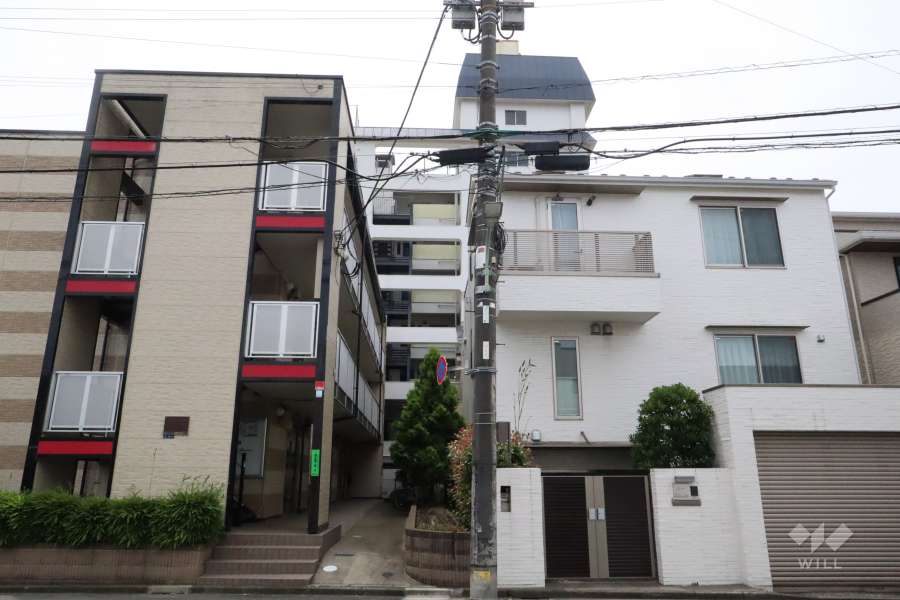 石川台ハイツの外観(北側から)
