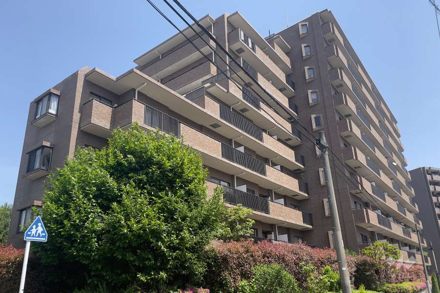 パークハイム雪が谷の外観（南西側から）