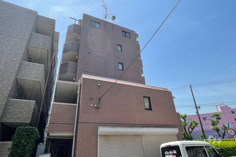 ロイヤルガーデン千鳥町の外観（北東側から）