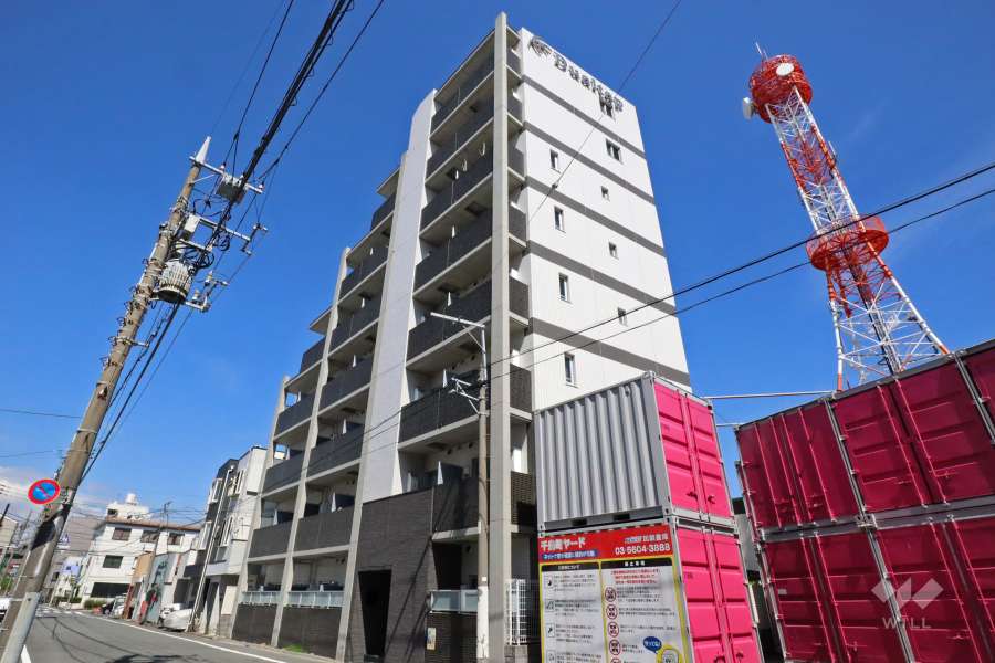 ジーベック千鳥町の外観(南西側から)