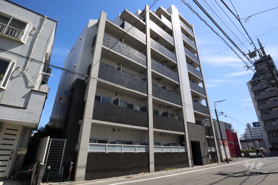 ジーベック千鳥町の外観(北西側から)