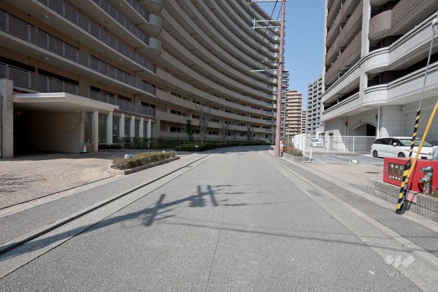 敷地北東側の前面道路