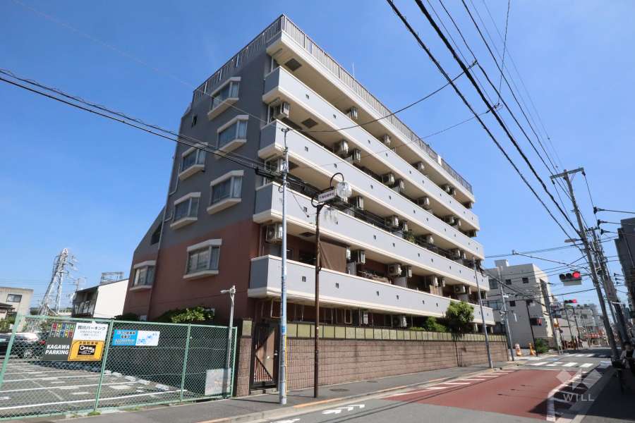 センチュリープラチナマンション千鳥町の外観(南西側から)