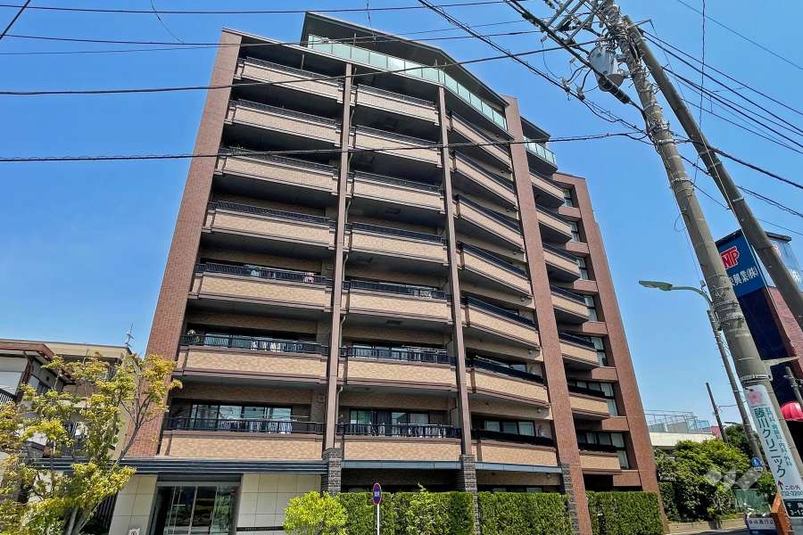 クレヴィア千鳥町の外観（南西側から）