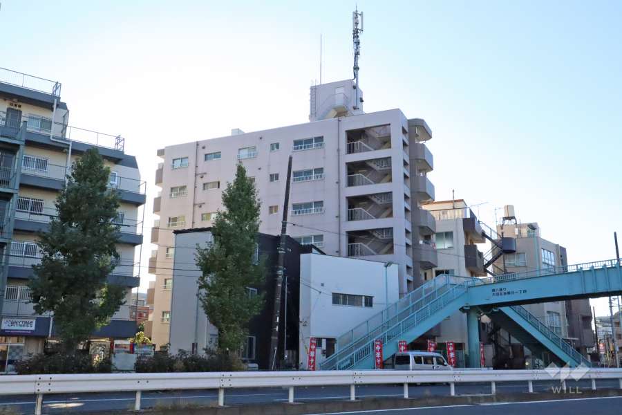 マンション多摩川の外観（北東側から）