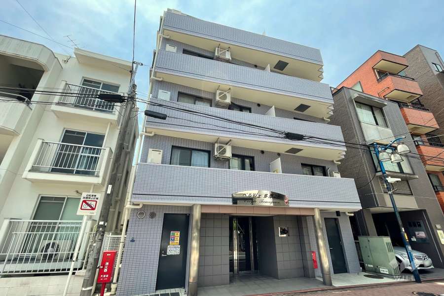 ベルジェ多摩川の外観（北東側から）