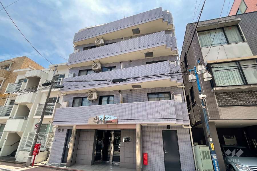 ベルジェ多摩川の外観（北西側から）
