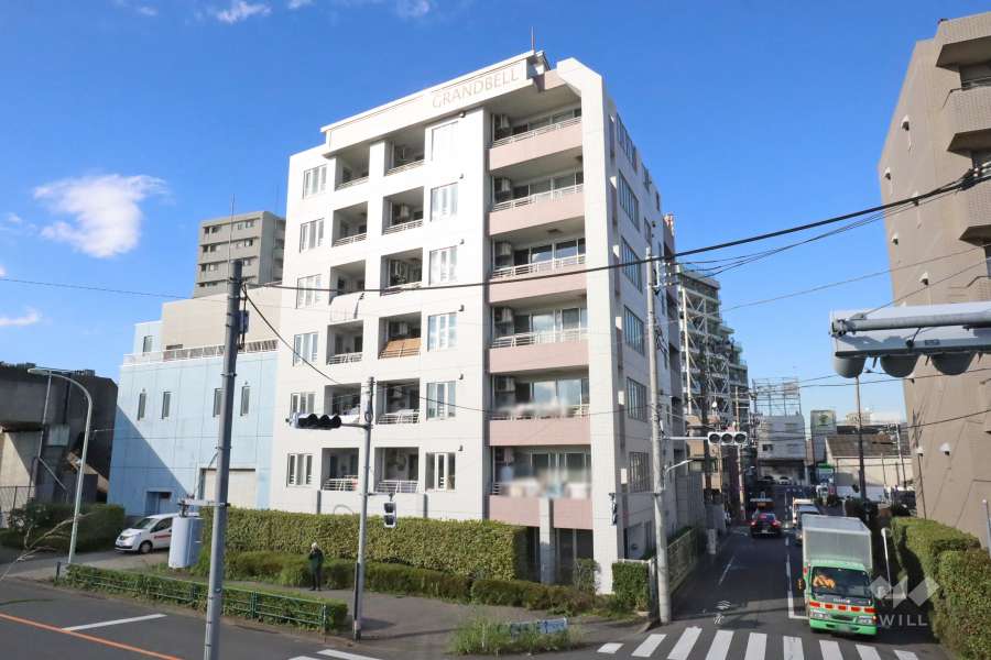 グランベルミューネス多摩川の外観(南東側から)