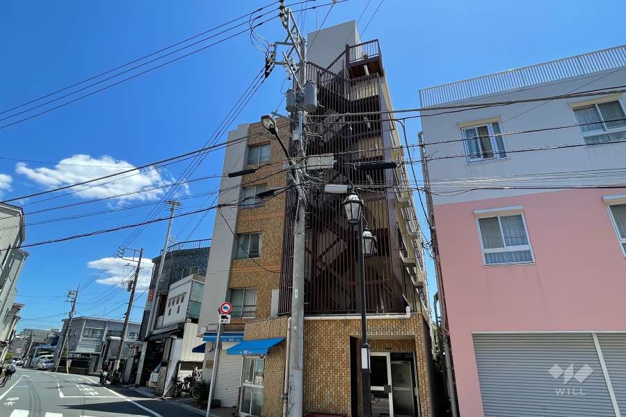 多摩川ロイヤルハイツの外観（北西側から）