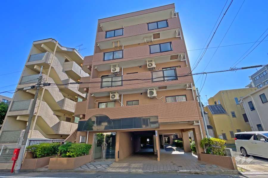 マイキャッスル多摩川２の外観（北西側から）