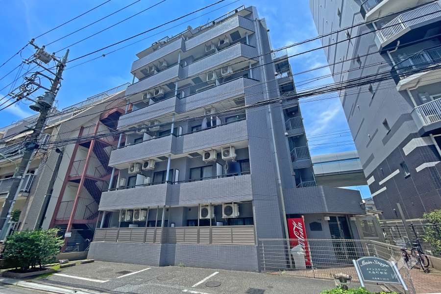 メインステージ大森町駅前の外観（北東側から）