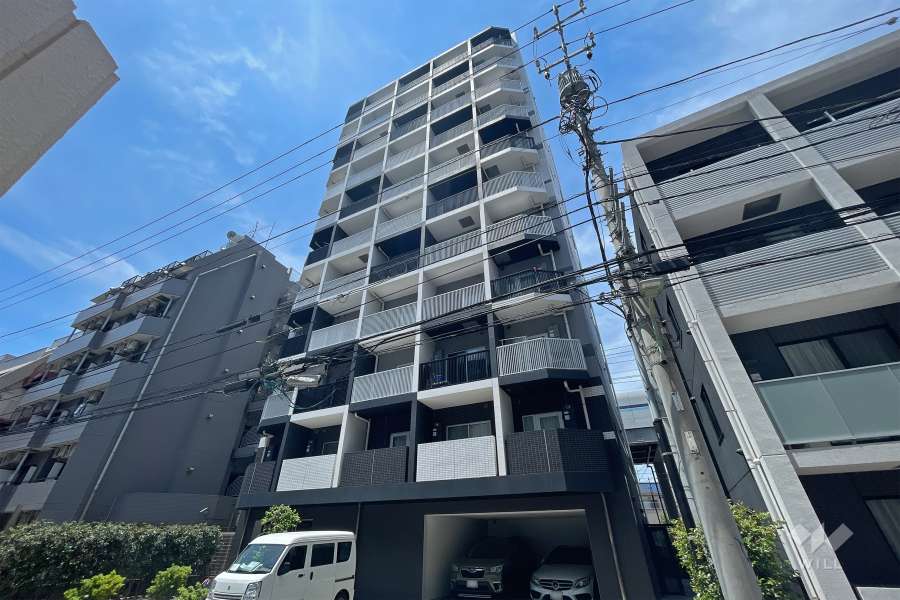 アクサス大森町の外観（東側から）