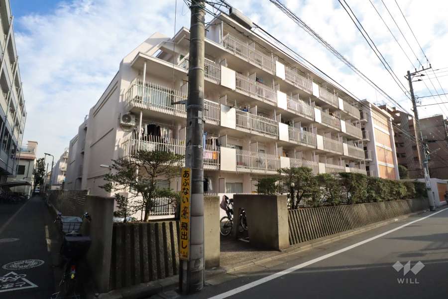 カーサ大森Ｂ棟の外観(北西側から)