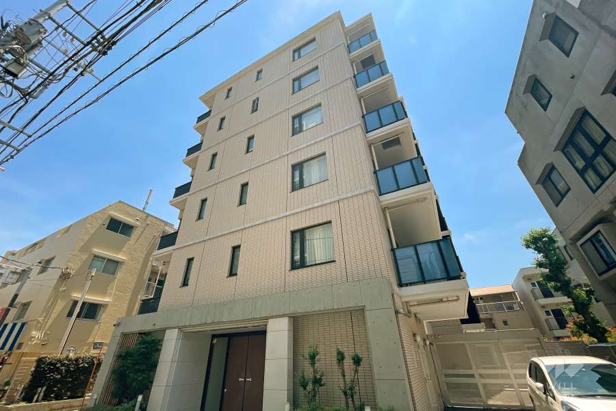 エクセレントシティ大森町駅前の外観（北西側から）