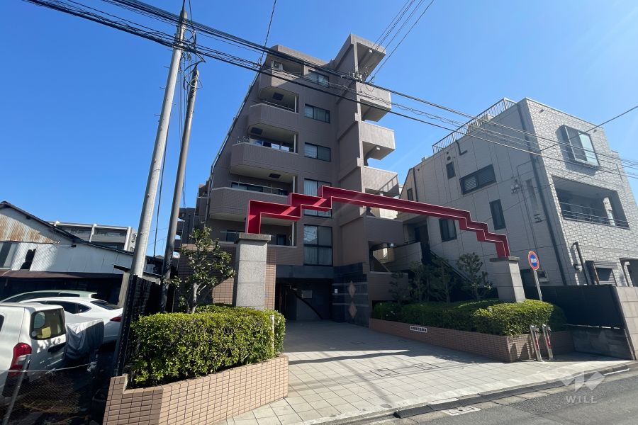 マイキャッスル大森西の外観（南西側から）
