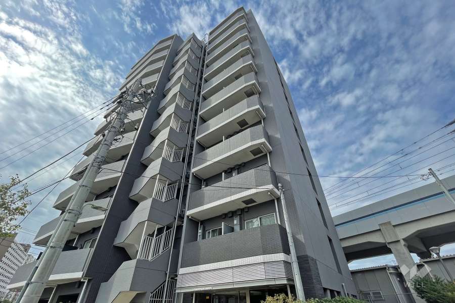 ハーモニーレジデンス大森ウエストの外観（北東側から）