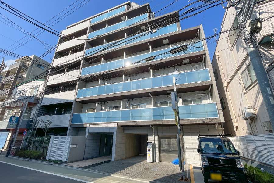 ブライズ大森町ドゥエの外観（南東側から）　