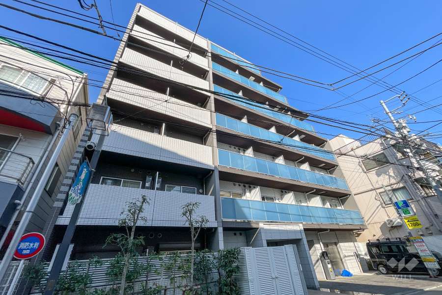 ブライズ大森町ドゥエの外観（南西側から）　
