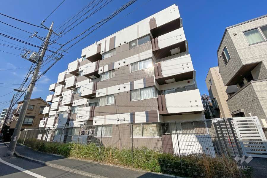 ルジェンテリベル大森西の外観（南東側から）