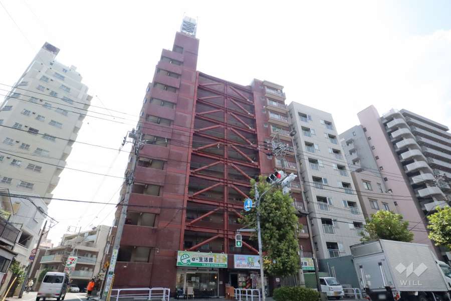 ハイコーポ梅屋敷の外観(北西側から)