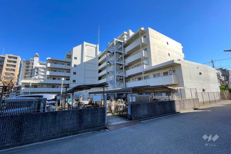 大森サンハイツの外観（北西側から）