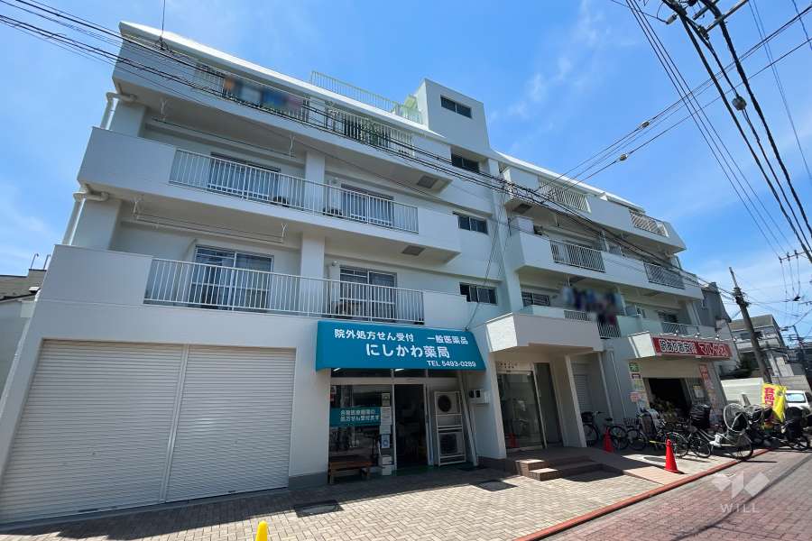 世紀コーポ大森東の外観（南東側から）